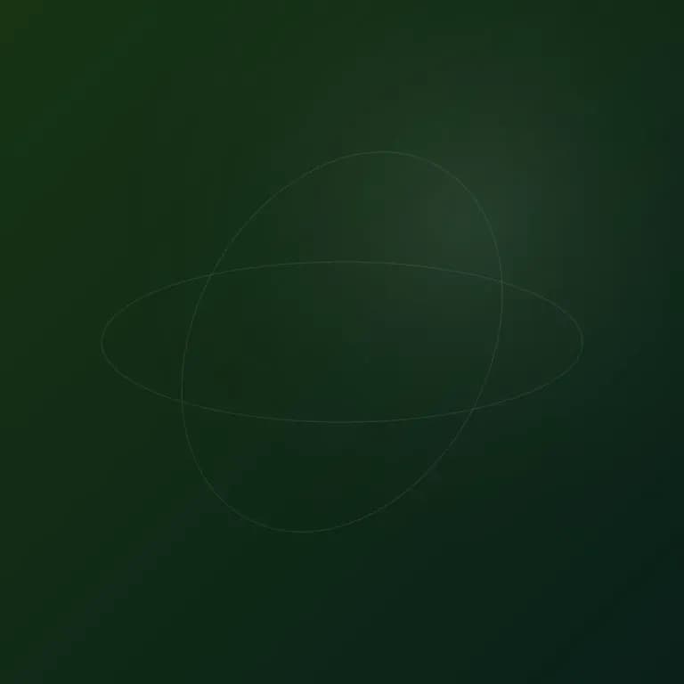Abstract illustration of an artificial neural network forming a luminous face in space
